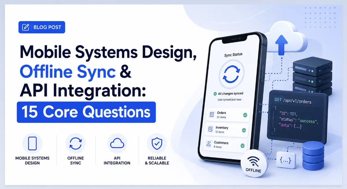 Mobile Systems Design, Offline Sync & API Integration: 15 Core Questions